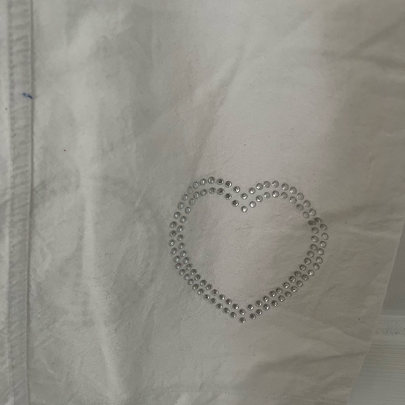 PINK Victoria’s Secret white pajama pants with sequence size xs - Picture 7 of 8